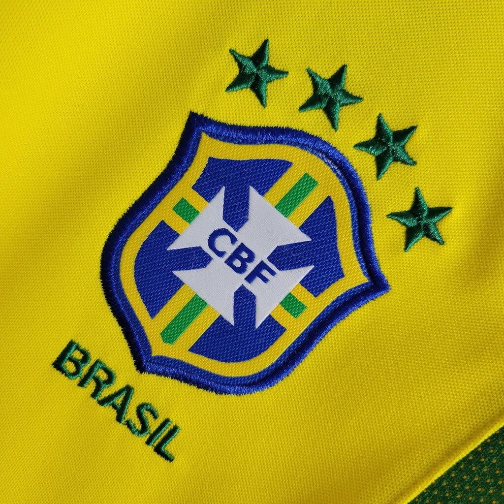 2002 Retro Brazil Home Football Shirt