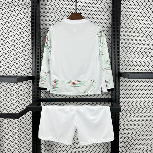 2025 Long Sleeve Portugal Away Football Shirt Kids Size