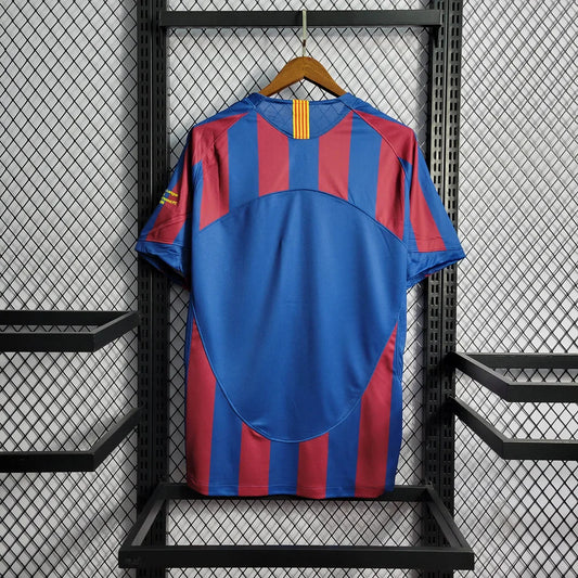 2005/2006 Retro Barcelona Home Football Shirt UEFA Champions League