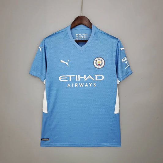 2021/2022 Retro Manchester City Home Football Shirt