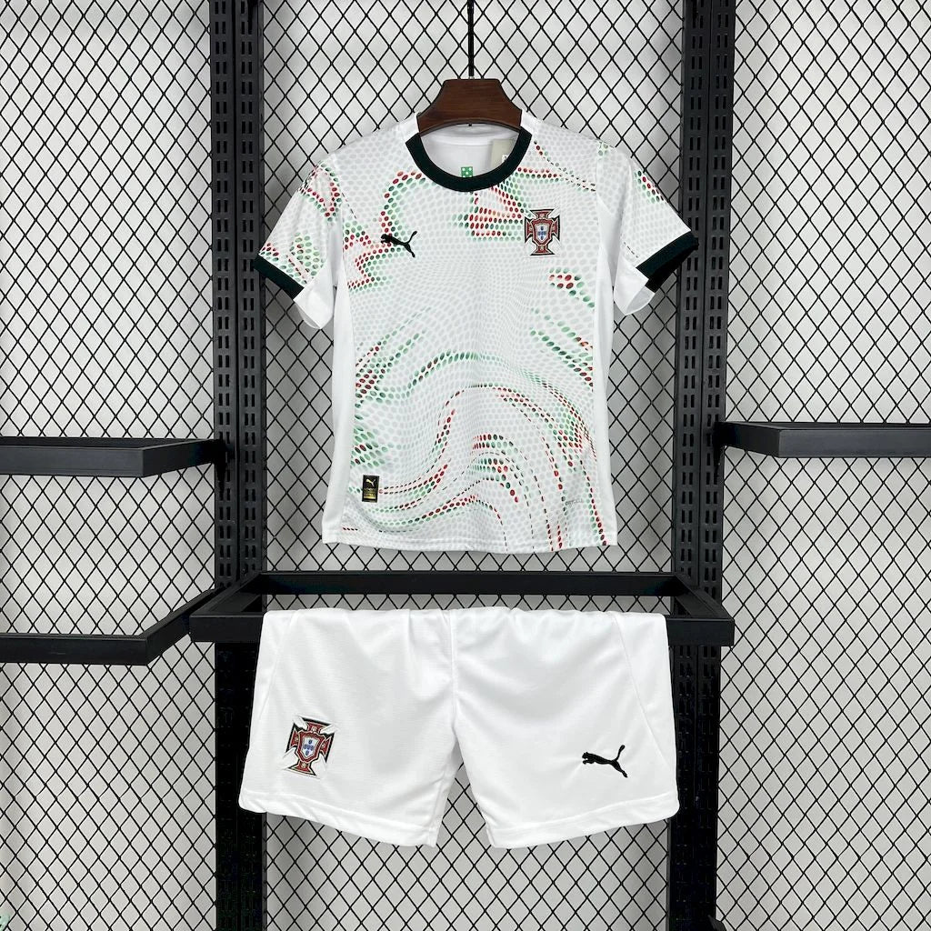 2025 Portugal Away Football Shirt Kids Size