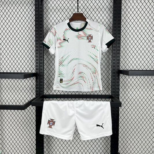 2025 Portugal Away Football Shirt Kids Size