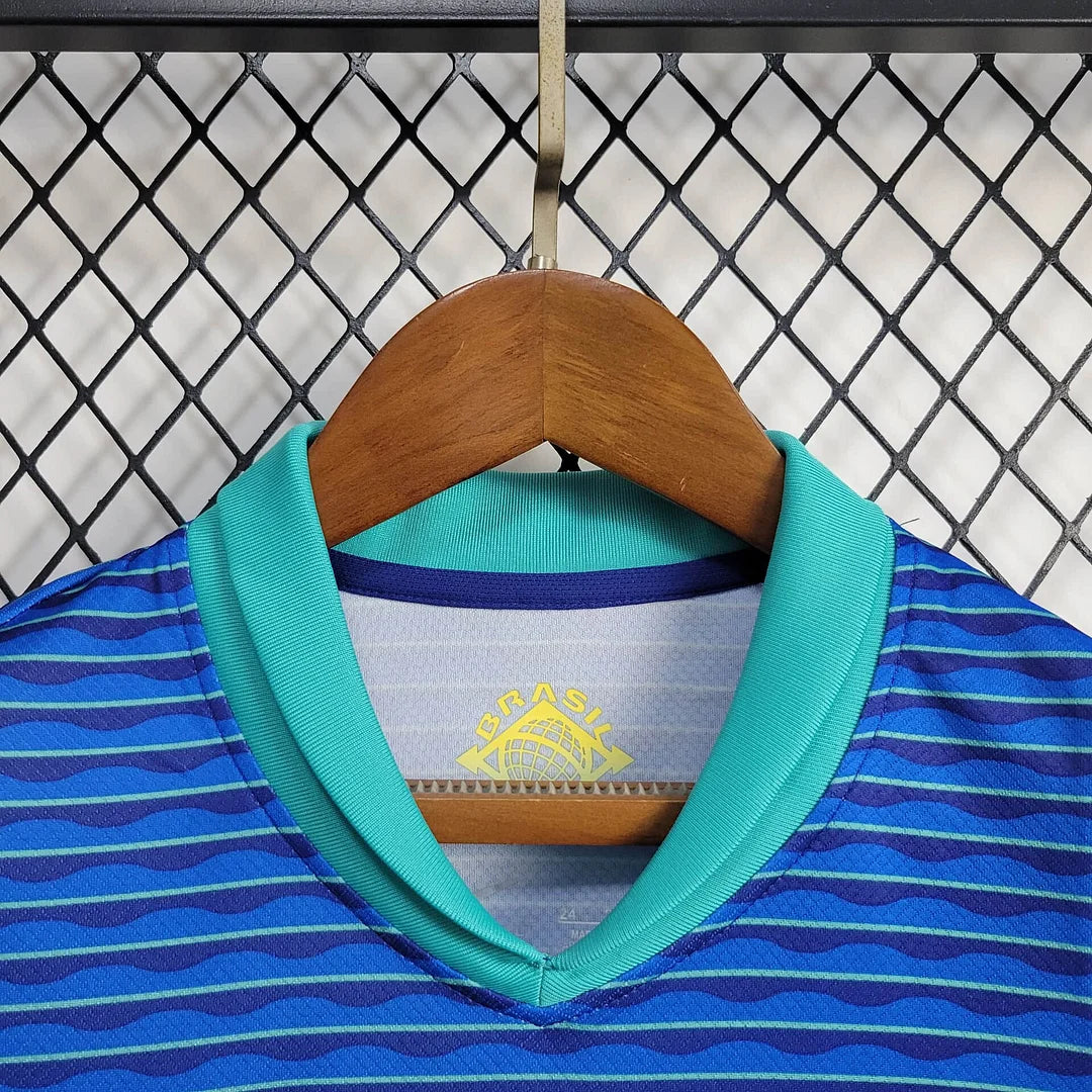 2024 Brazil Away Football Shirt Kids Size
