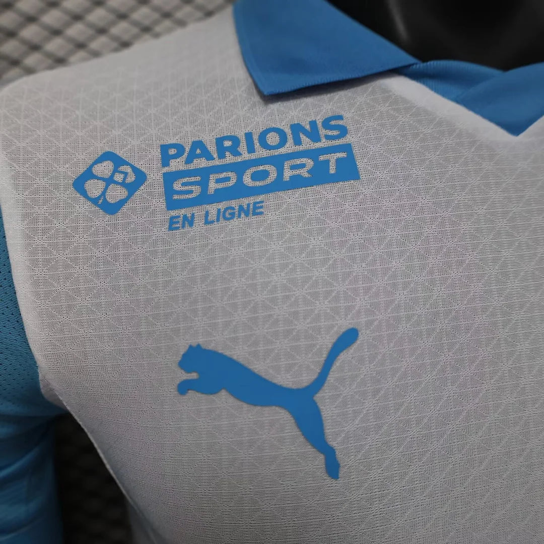 2025/2026 Player Version Olympique Marseille Home Football Shirt