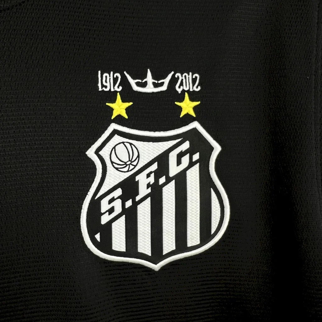2011/2012 Retro Santos Away Black Football Shirt