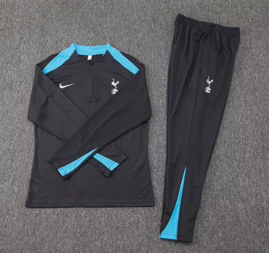 2024/2025 Tottenham Half-Pull Dark Grey Tracksuit