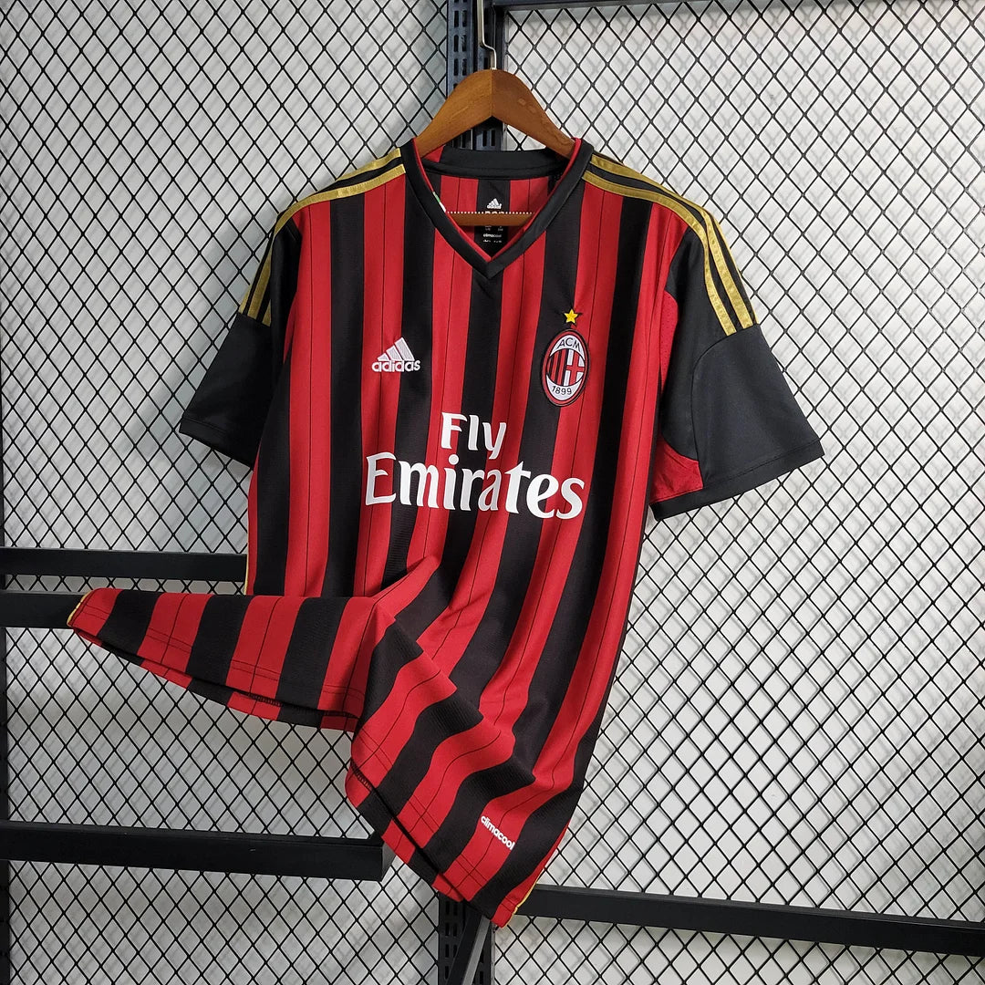 2013/2014 Retro AC Milan Home Football Shirt