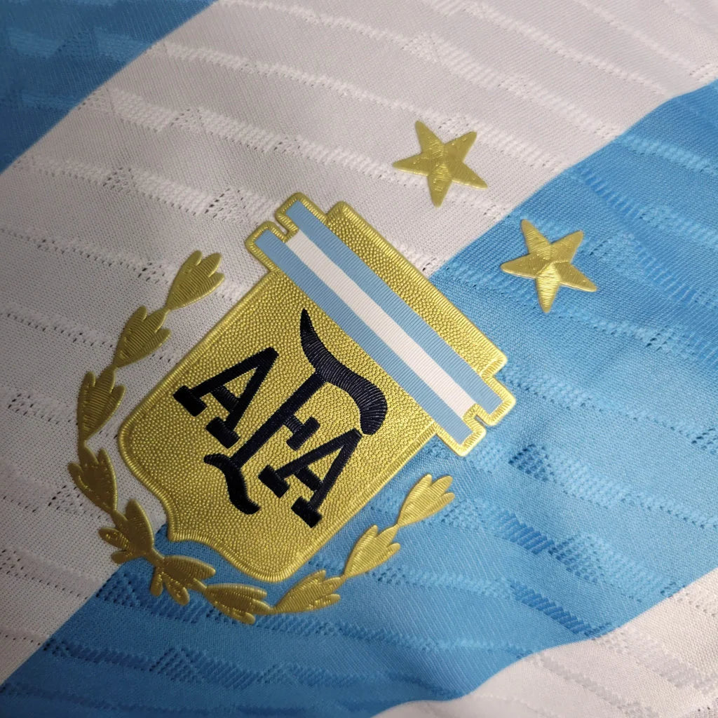 2022 FIFA World Cup Argentina National Team Home Football Shirt - Player Version
