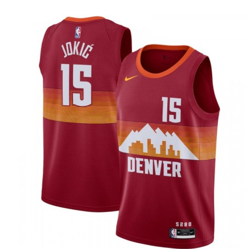 Denver Nuggets Nike Red 2020/21 Swingman Player Jersey – City Edition