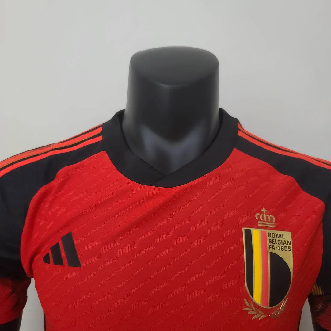 2022 FIFA World Cup Belgium Home Football Shirt - Player Version