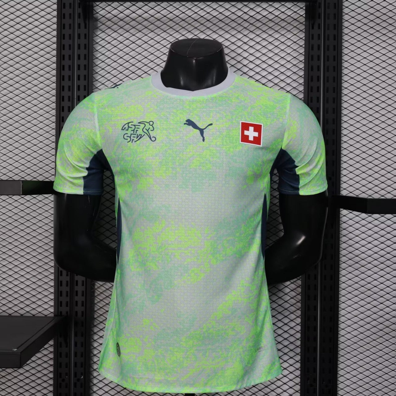 2026 Player Version Switzerland Away Green Football Shirt