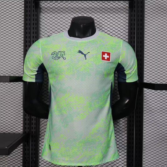 2026 Player Version Switzerland Away Green Football Shirt