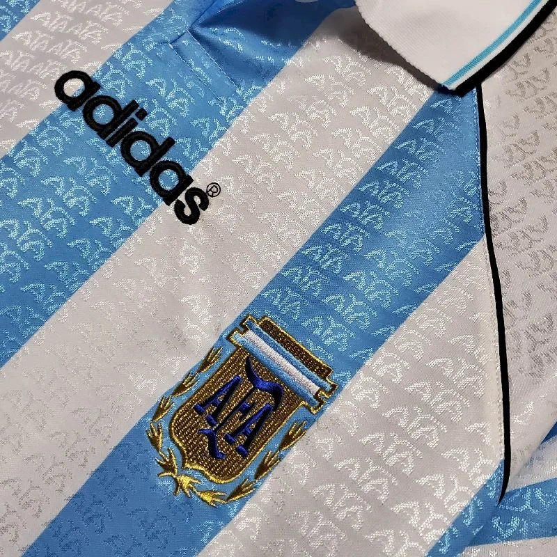 1996 Retro Argentina National Team Home Football Shirt