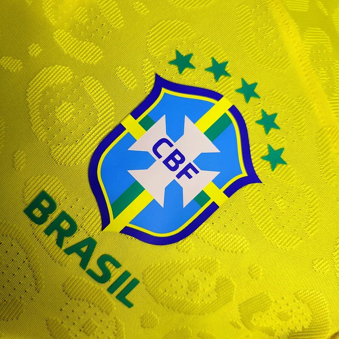 2022 World Cup Brazil Home Football Shirt - Player Version