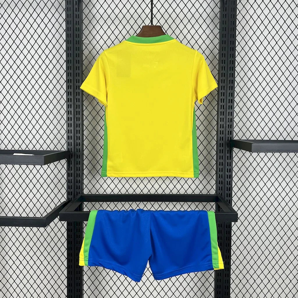 2025 Brazil Home Football Shirt Kids Size