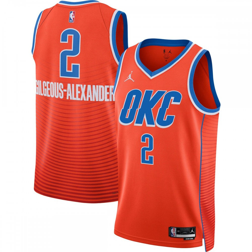 Oklahoma City Thunder Jordan Brand Unisex 2022/23 Swingman Custom Jersey - Statement Edition - Orange