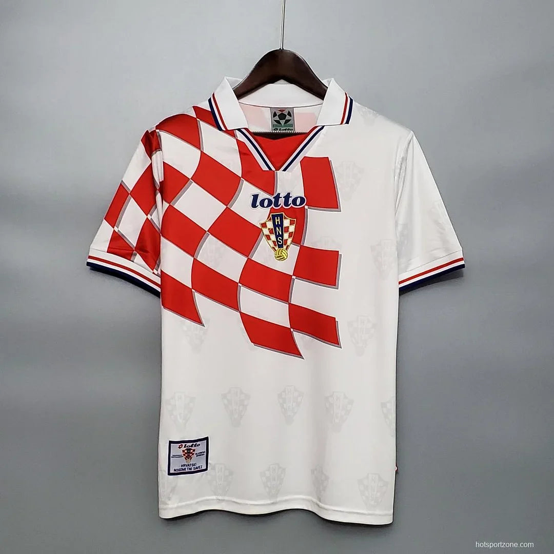 1998 Retro FIFA World Cup Croatia Home Football Shirt