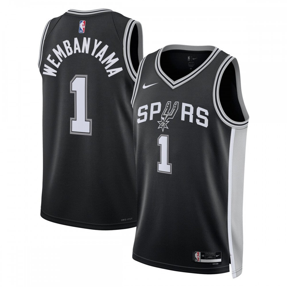 San Antonio Spurs Nike Unisex 2022/23 Swingman Custom Jersey Black - Icon Edition