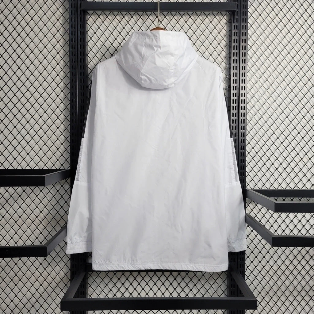 2023/2024 Real Madrid Men's Adidas Windbreaker White