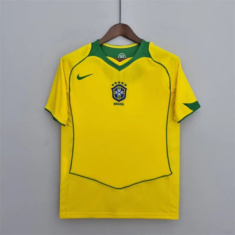 2004 Retro Brazil Home Football Shirt