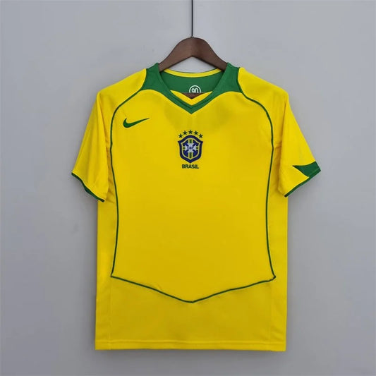 2004 Retro Brazil Home Football Shirt
