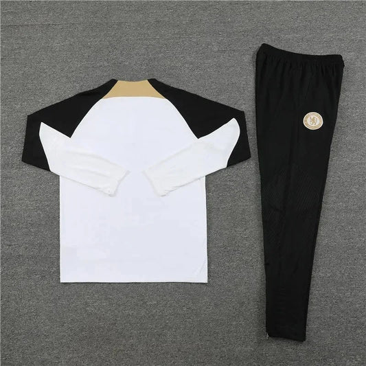 2023/2024 Chelsea Half-Pull White Tracksuit