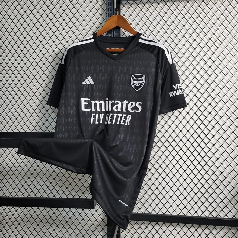 2023/2024 Arsenal Goalkeeper Black Football Shirt