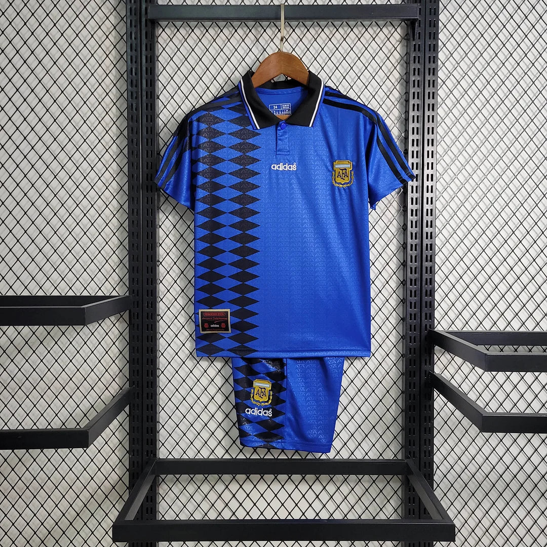 1994 Retro Argentina Away Football Shirt Kids Size