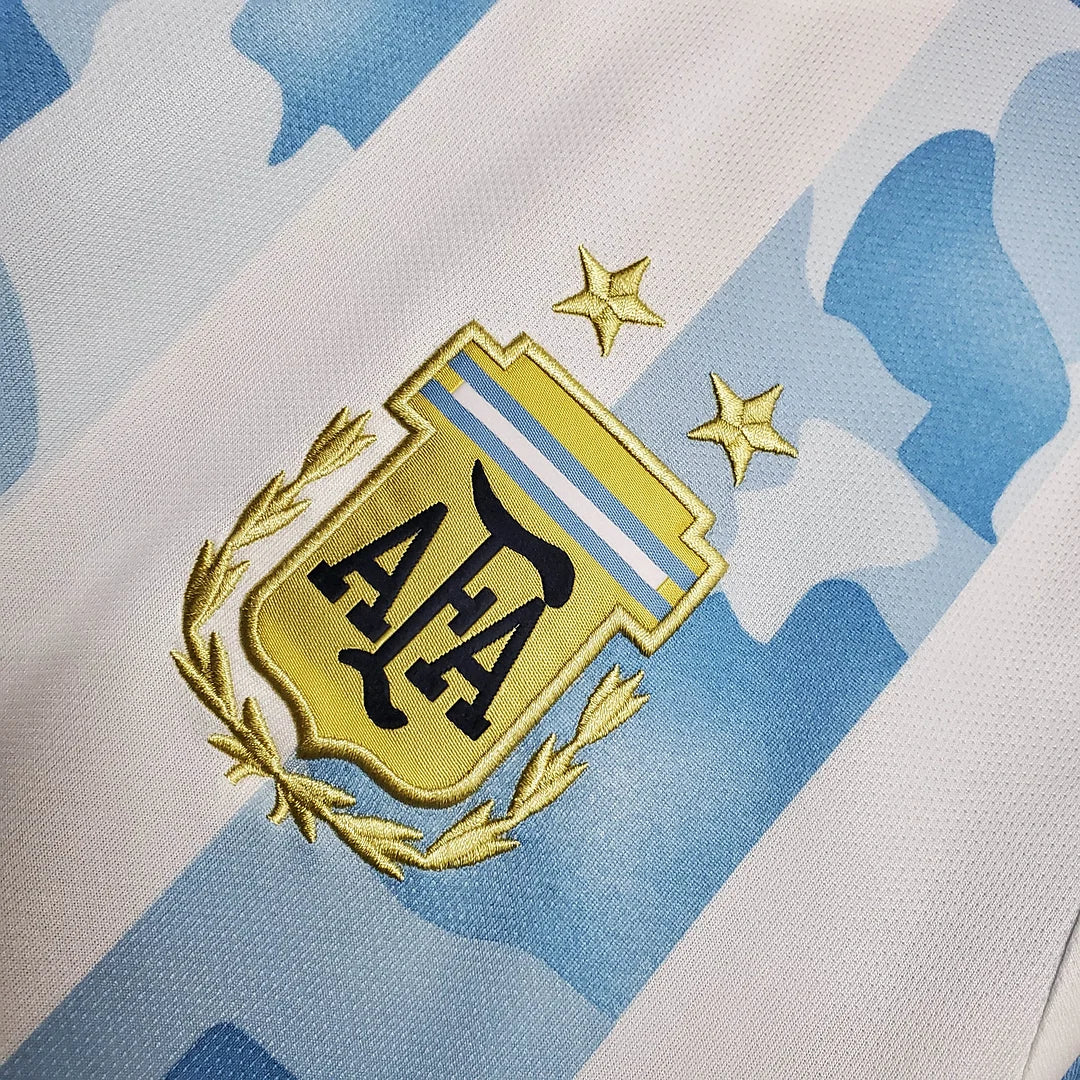 2020 Retro Argentina Home Football Shirt