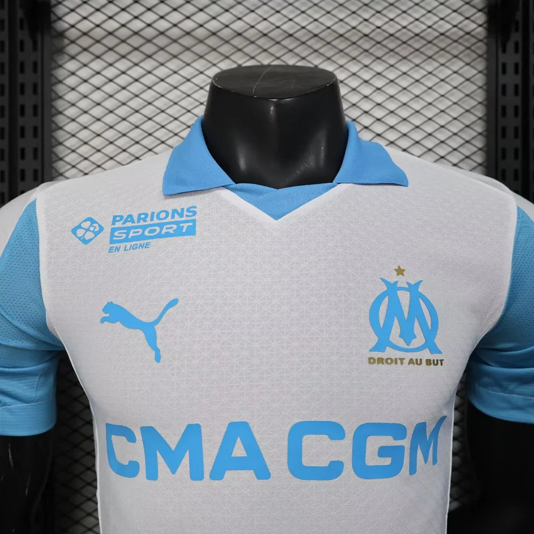 2025/2026 Player Version Olympique Marseille Home Football Shirt