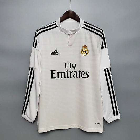 2014/2015 Retro Long Sleeve Real Madrid Home Football Shirt