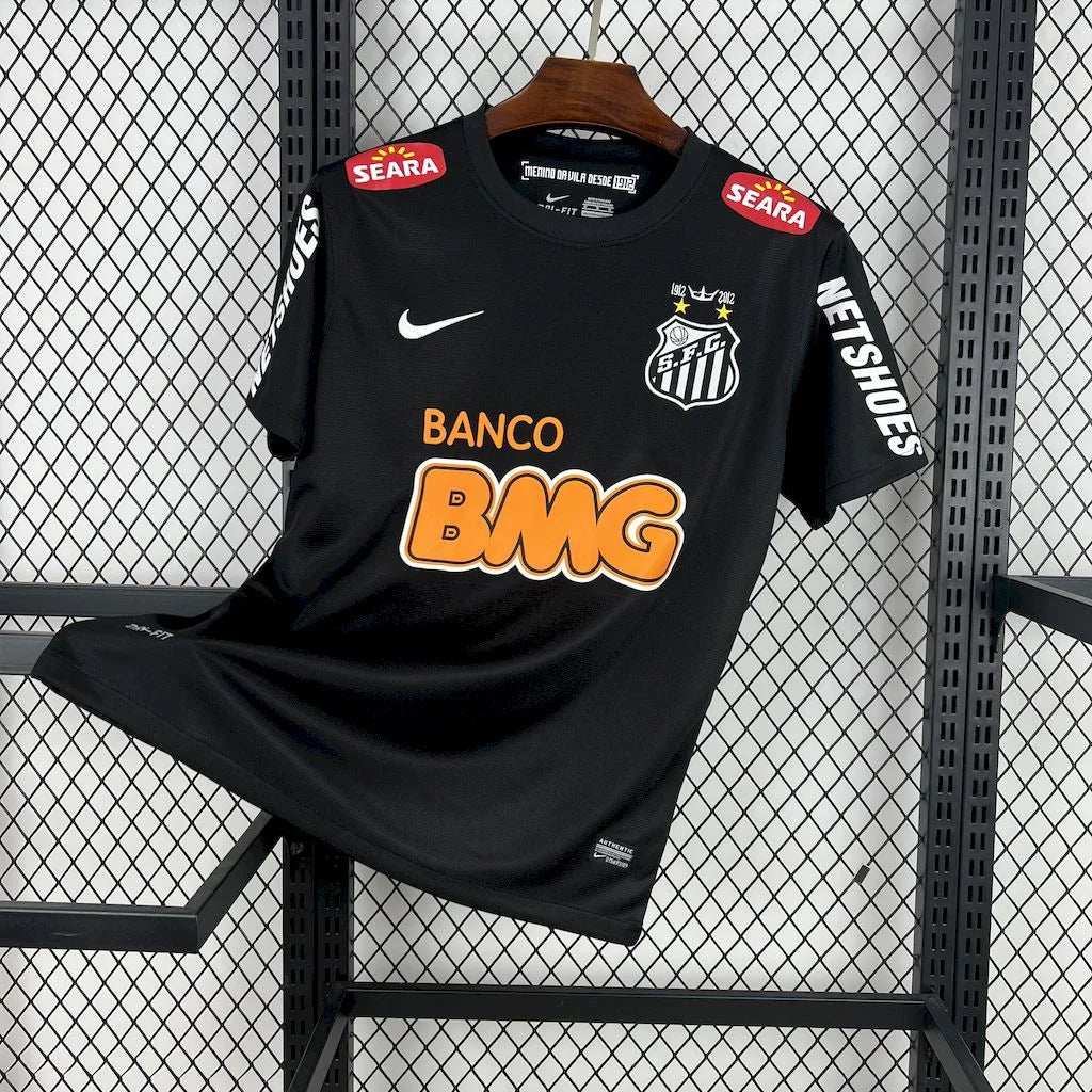 2011/2012 Retro Santos Away Black Football Shirt