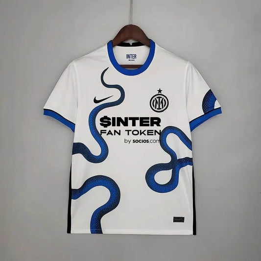 2021/2022 Retro Internazionale Milan White Football Shirt