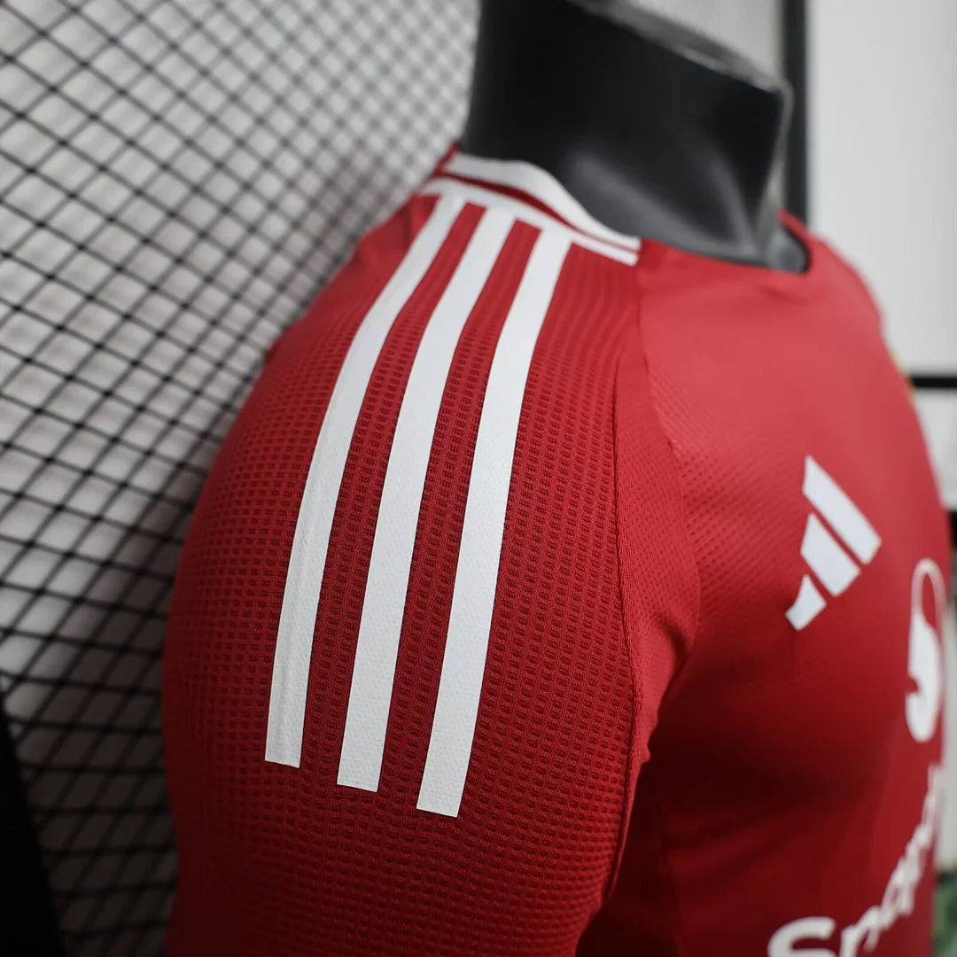 2024/2025 Long Sleeve Player Version Manchester United Home Football Shirt