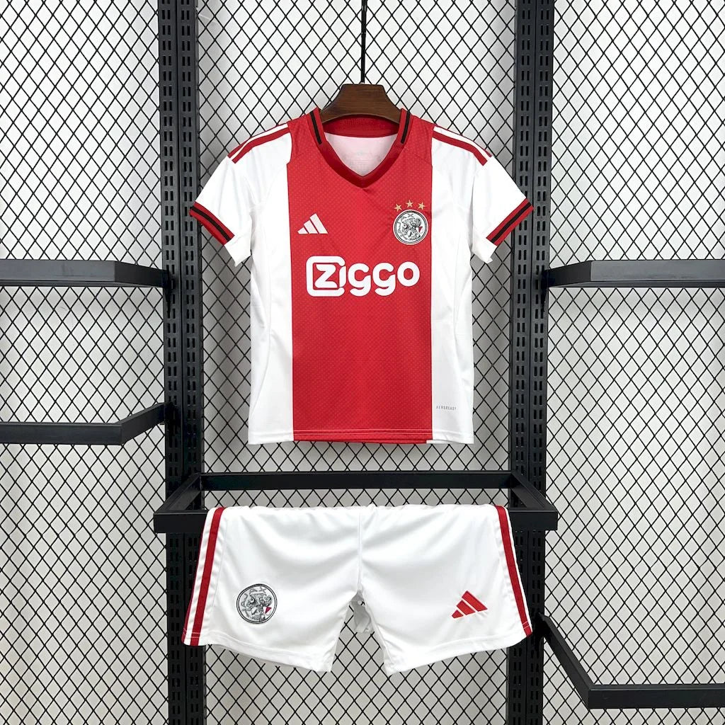 2025/2026 Ajax Home Football Shirt Kids Size