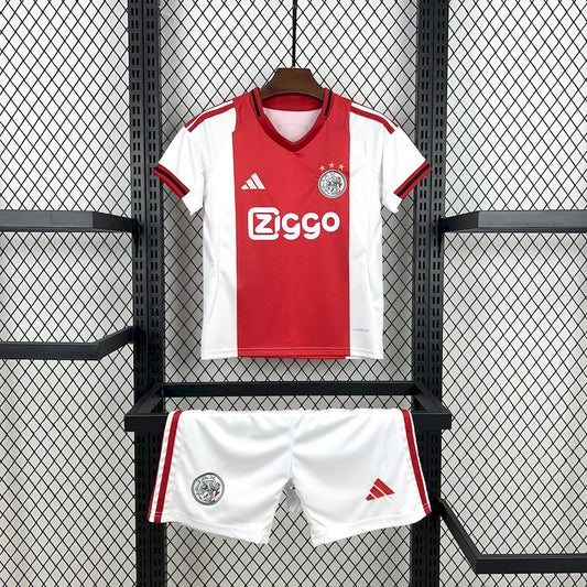 2025/2026 Ajax Home Football Shirt Kids Size