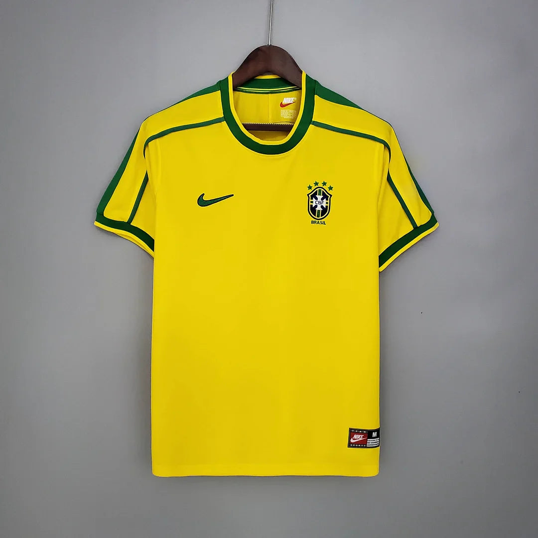 1998 Retro Brazil Home Football Shirt