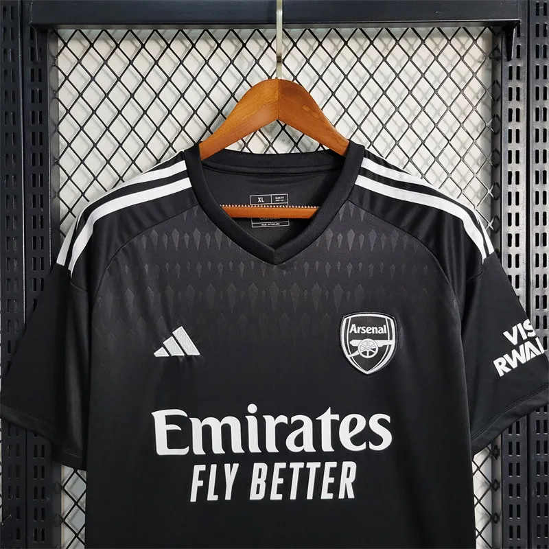2023/2024 Arsenal Goalkeeper Black Football Shirt