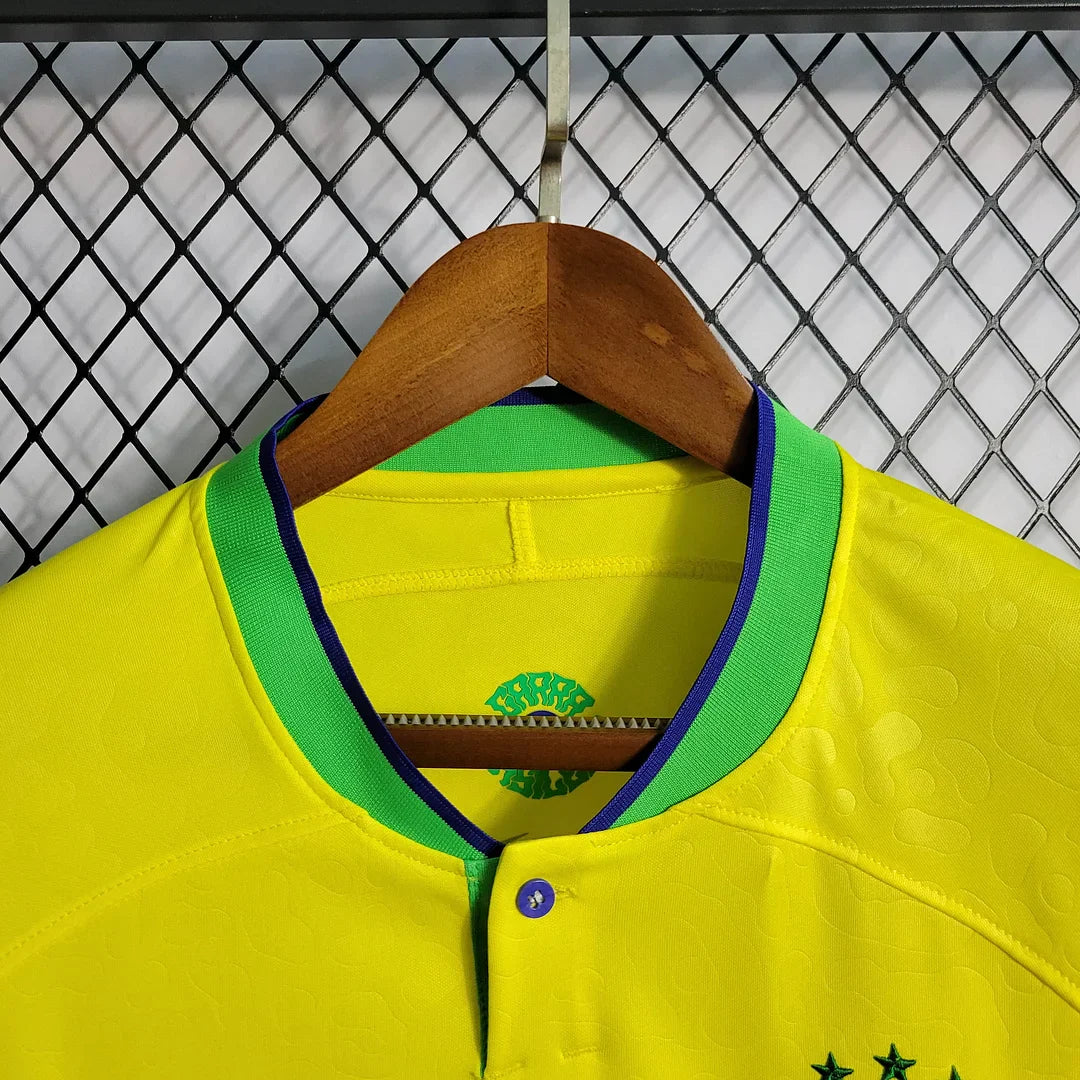2022 World Cup Brazil Home Football Shirt