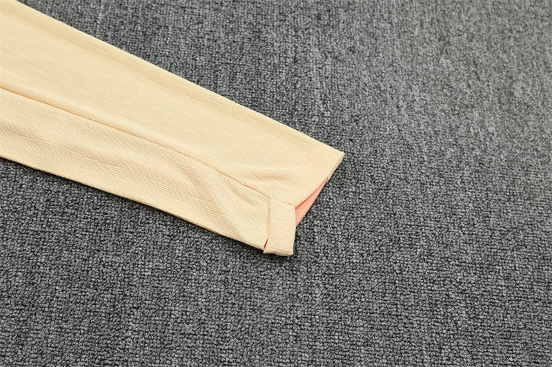 2025/2026 Barcelona Beige Half-Pull Tracksuit