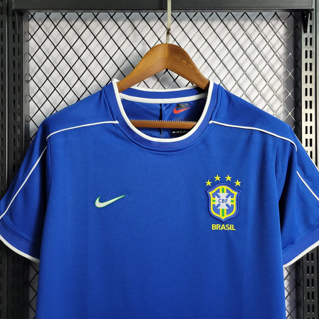 1998 Retro Brazil Away Football Shirt