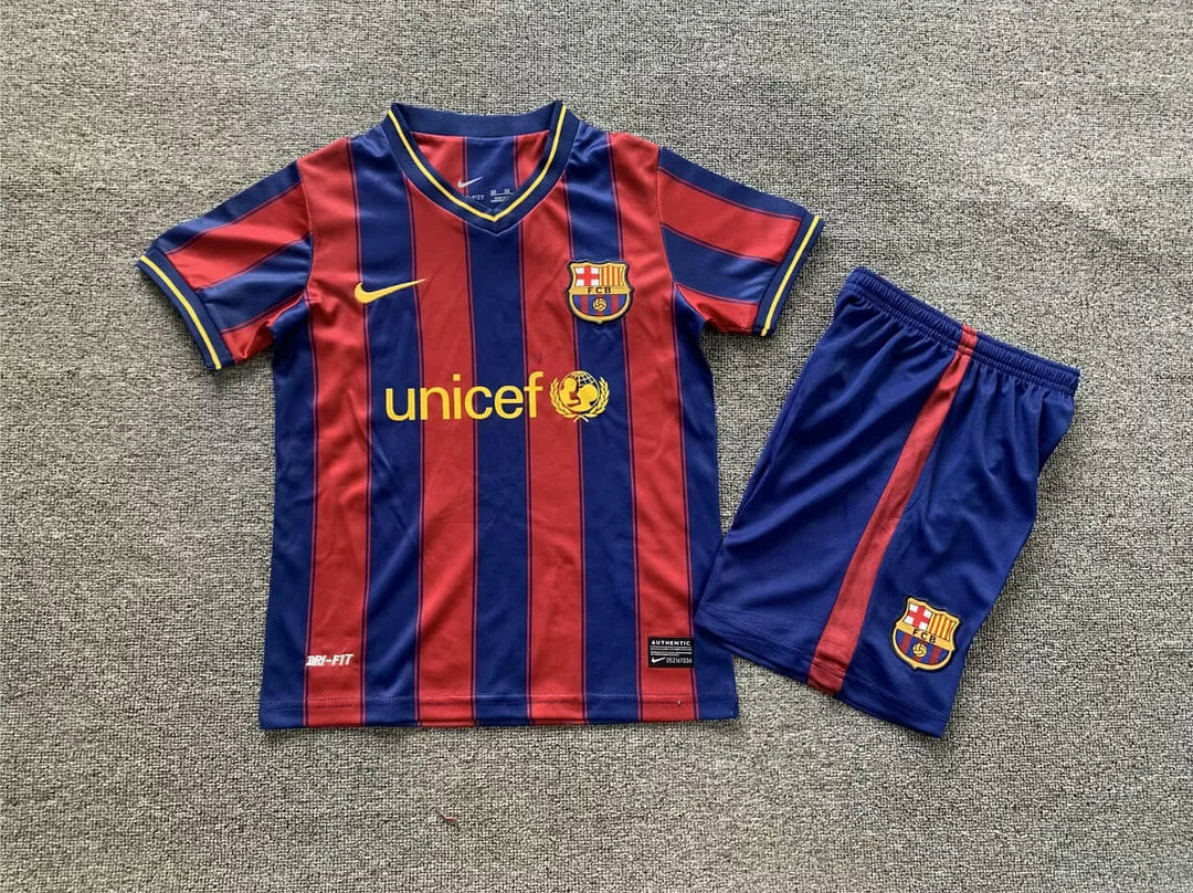 2009/2010 Retro Barcelona Home Football Shirt Kids Size