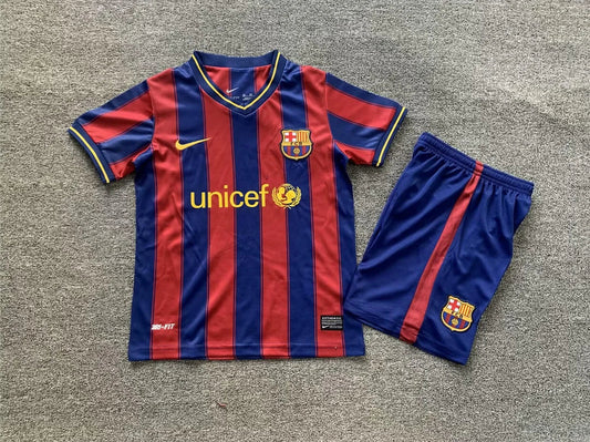 2009/2010 Retro Barcelona Home Football Shirt Kids Size