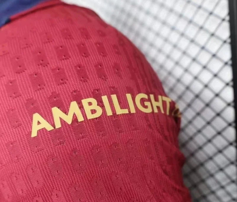 2024/2025 Long Sleeve Barcelona Home Football Shirt - Player Version