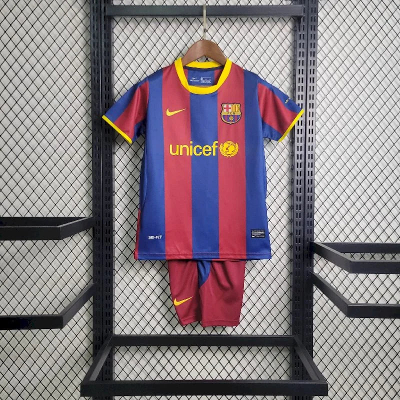 2010/2011 Retro Barcelona Home Football Shirt Kids Size
