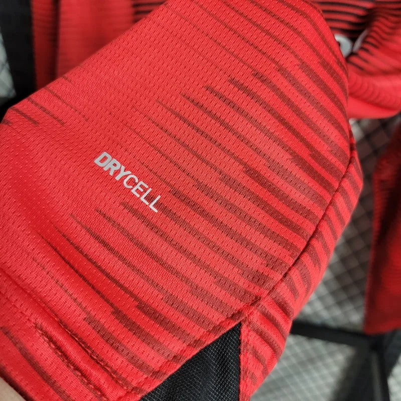 2023/2024 Long Sleeve AC Milan Home Football Shirt