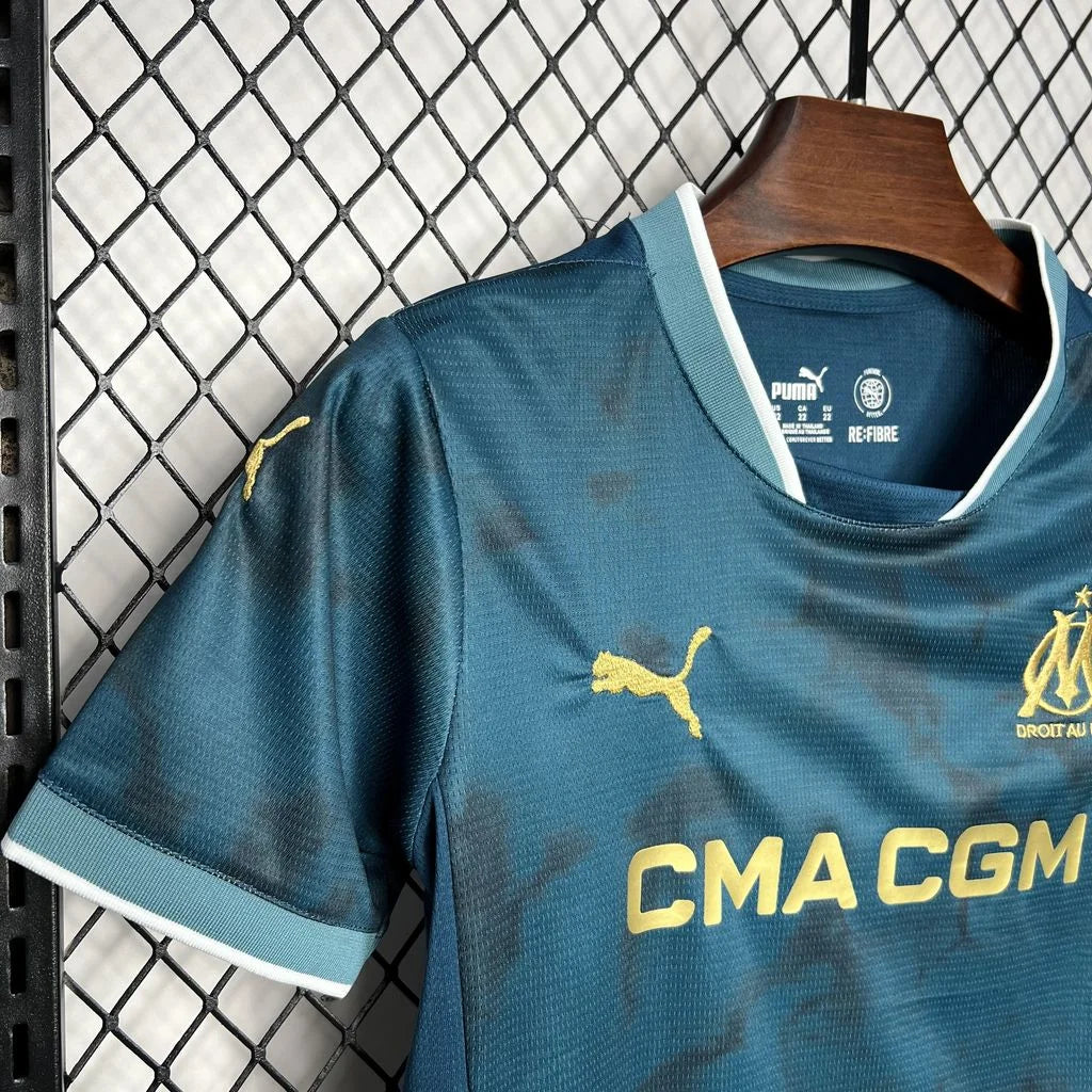 2024/2025 Olympique de Marseille Away Football Shirt Kids Size