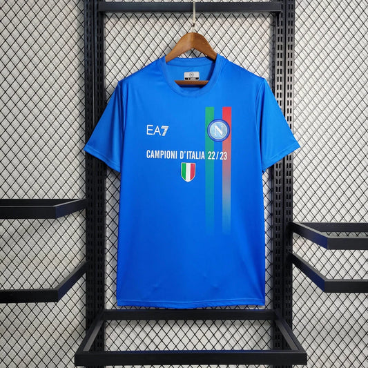 2023/2024 Napoli Soccer Commemorative Edition Blue Football Shirt