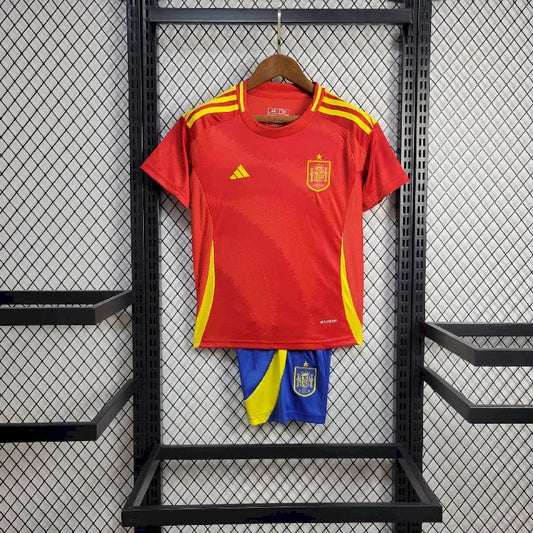 2024 Spain Home Football Shirt Kids Size