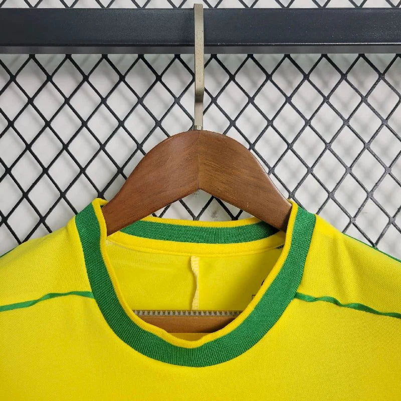 1998 Retro Brazil Home Football Shirt Kids Size
